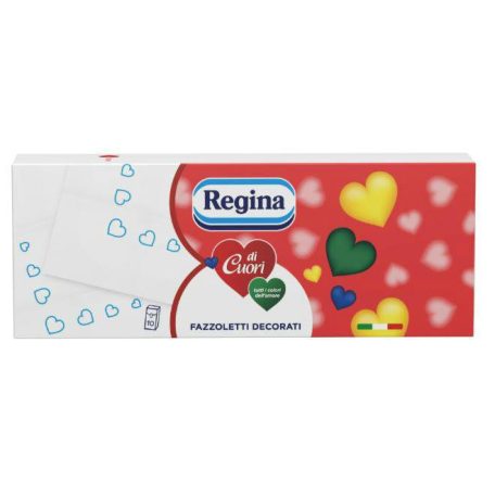 Regina Papírzsebkendő 10X9 db 4rtg LOVE