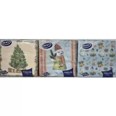 NICKY Szalvéta 1rét, 40 lap Happy Holiday Xmas (24)