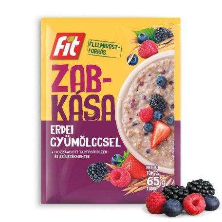 FIT Zabkása erdei gyümölcs 65g (20)