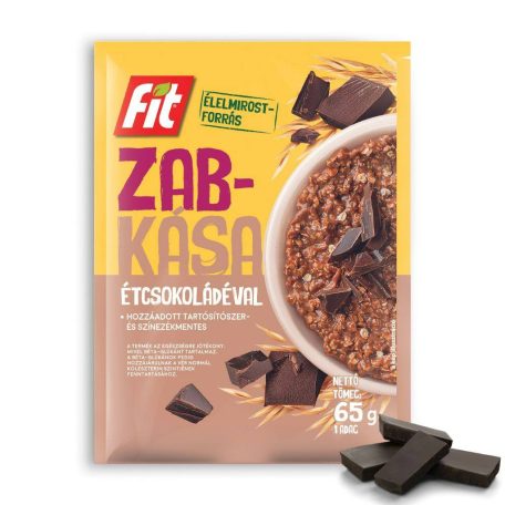 FIT Zabkása étcsokoládé 65g (20)