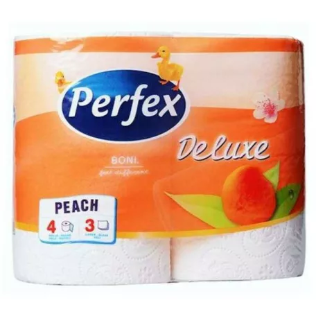 Perfex Wc papír Deluxe 4tek, 3rét,  Barack 120lap