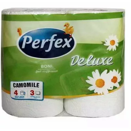 Perfex Wc papír Deluxe 4tek, 3rét,  Kamilla 120lap