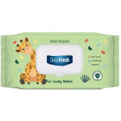 Deep Fresh Giraffe Baby Nedves Törlőkendő Flip 120db