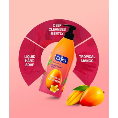 DOXA pumpás folyékony szappan 500ml Tropical Mango (12)