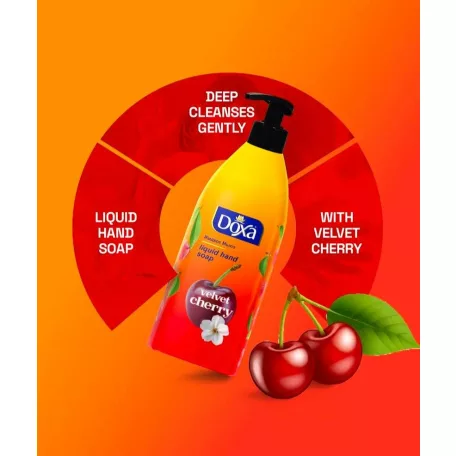 DOXA pumpás folyékony szappan 500ml Velvet Cherry (12)