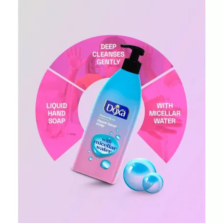 DOXA pumpás folyékony szappan 500ml Micellar Water (12)