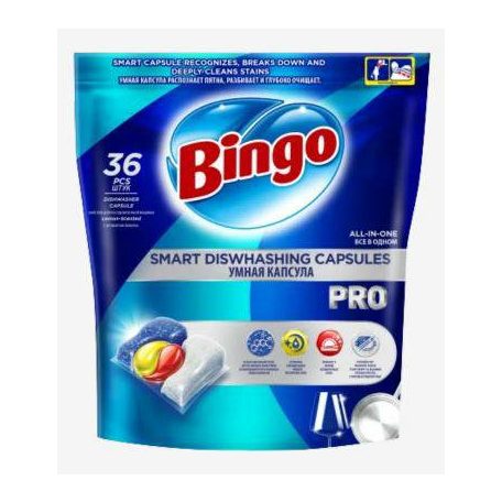 Bingo mosogatógép tabletta 36db-os Pro