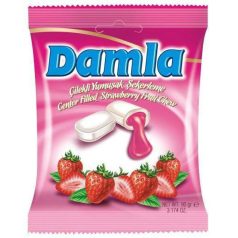   Damla Málna ízű töltelékkel töltött puha karamella 90g (24)