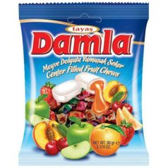   Damla Vegyes gyümölcs izű töltelékkel töltött puha karamella 90g (24)