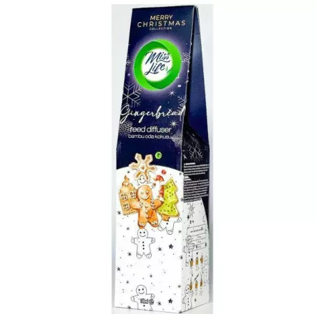 MISS Life Bamboo Pálcikás légfrissítő 100 ml Gingerbread karácsonyi