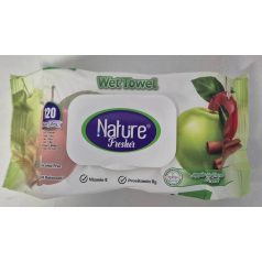   NATURE fresher nedves törlőkendő 120db-os Apple-Cinnamon(12)