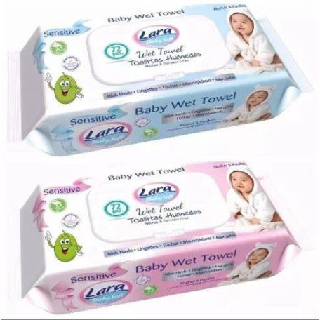 Lara nedves törlőkendő 72-os sensitive (36)