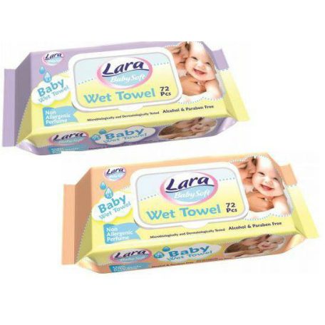 Lara nedves törlőkendő 72-os Anti allergén (24)