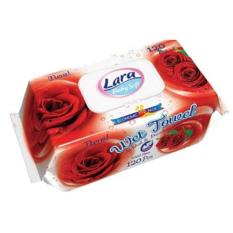 Lara nedves törlőkendő 120 db Rózsa (12)