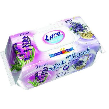 Lara nedves törlőkendő 120 db Levendula (12)
