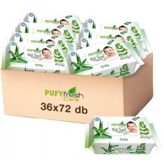 Pufy Fresh nedves törlőkendő 72db Aloe Vera (36)