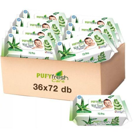 Pufy Fresh nedves törlőkendő 72db Aloe Vera (36)