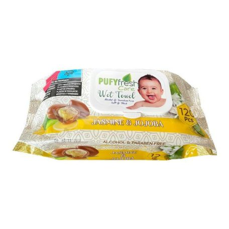 Pufy Fresh nedves törlőkendő 120db Jázmin-Jojoba (12)