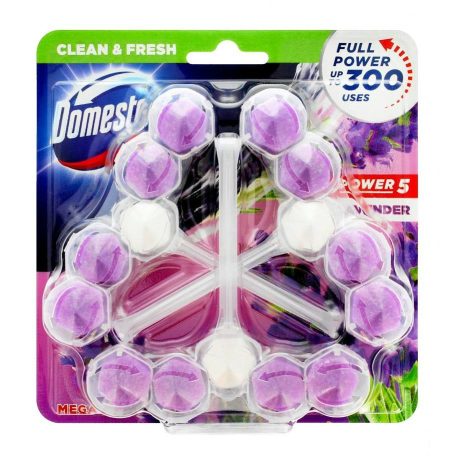 Domestos wc illatosító 3x55g Power5 Levander