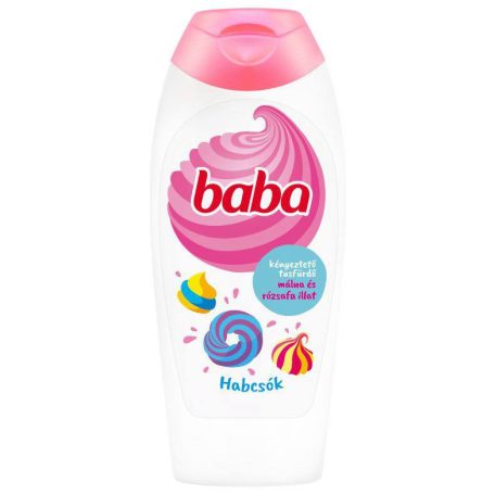 Baba Tusfürdő 400ml Málna és Rózsafa "Habcsók"