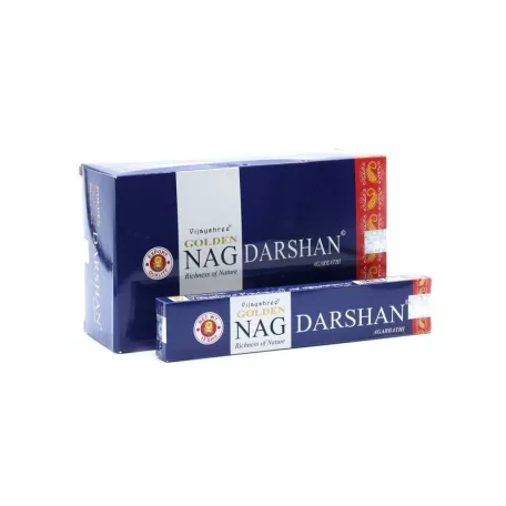 LORA Füstölő Golden Nag Darshan 100% natural 12x15g
