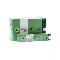 LORA Füstölő Golden Nag White Sage 100% natural 12x15g