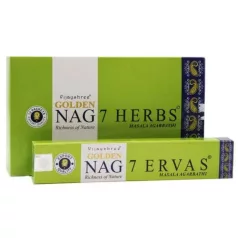 LORA Füstölő Golden Nag 7 Herbs 100% natural 12x15g