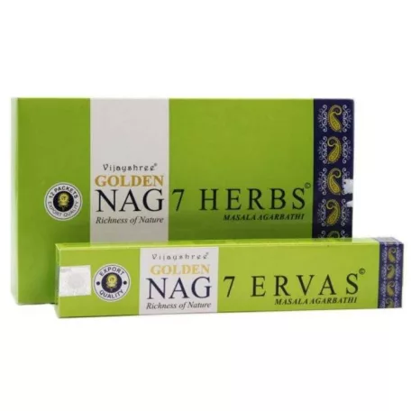 LORA Füstölő Golden Nag 7 Herbs 100% natural 12x15g